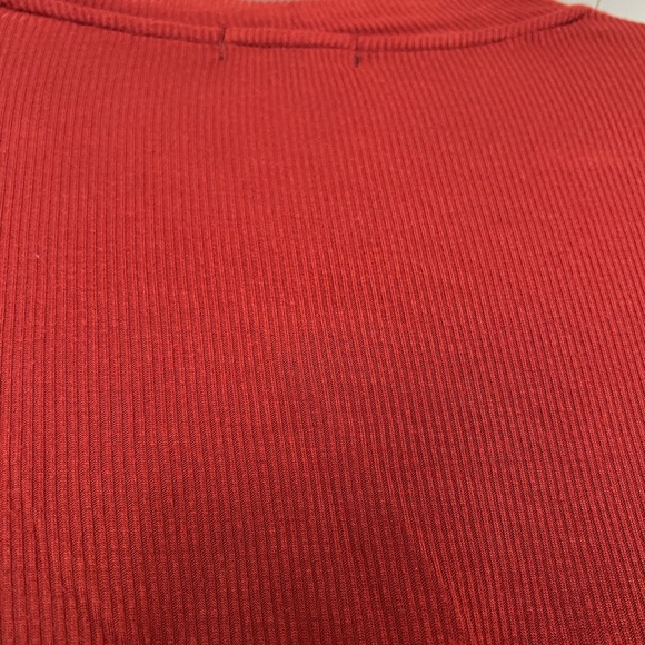 Women’s Small Burnt Orange Sheer Sweater! - Picture 2 of 8